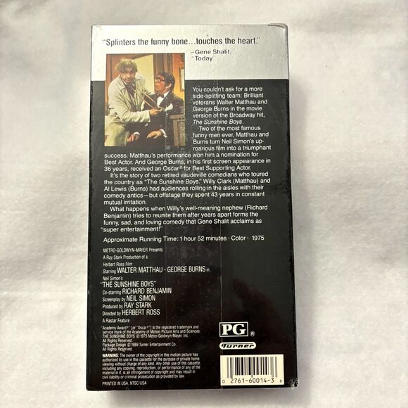 Walter Matthau LOT of 2‎ VHS Out to Sea The Sunshine Boys New/Sealed - Picture 7 of 7